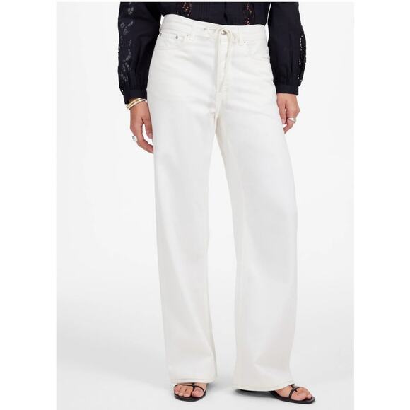 NWT Madewell Low Slung Baggy Jean: Airy Denim Edition in Vintage Canvas Size 25 - Picture 2 of 15